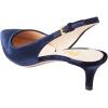 image:imageFSJ Women Classic Slingback Pumps Low Kitten Mid Heels Sandals Pointy Toe Comfortable Formal Party Prom Wedding Shoes Size 415 M USNavy Blue