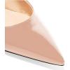image:imageFSJ Women Classic Slingback Pumps Low Kitten Mid Heels Sandals Pointy Toe Comfortable Formal Party Prom Wedding Shoes Size 415 M USNude
