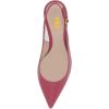 image:imageFSJ Women Classic Slingback Pumps Low Kitten Mid Heels Sandals Pointy Toe Comfortable Formal Party Prom Wedding Shoes Size 415 M USPink