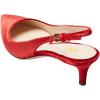 image:imageFSJ Women Classic Slingback Pumps Low Kitten Mid Heels Sandals Pointy Toe Comfortable Formal Party Prom Wedding Shoes Size 415 M USRed