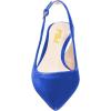 image:imageFSJ Women Classic Slingback Pumps Low Kitten Mid Heels Sandals Pointy Toe Comfortable Formal Party Prom Wedding Shoes Size 415 M USRoyal Blue