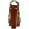 image:imageFSJ Women Studded Platform Heels Slingback Sandals Wooden Block Heel Ankle Strap Peep Toe Clogs Mules Comfortable Walking Shoes Size 416 USStripes
