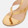 image:imageFSJ Women Open Round Toe Slip On Kitten Heel Flip Flop Mules Thong Heeled Sandals Summer Beach Vacation Shoes Size 416 USGold