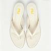 image:imageFSJ Women Open Round Toe Slip On Kitten Heel Flip Flop Mules Thong Heeled Sandals Summer Beach Vacation Shoes Size 416 USWhite