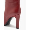 image:imageFSJ Women Over The Knee Boots Comfy Wrinkled Cutout High Chunky Heels Square Toe Fancy Pull On Office Shoe Size 415 USDark Red