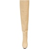 image:imageFSJ Women Over The Knee Boots Comfy Wrinkled Cutout High Chunky Heels Square Toe Fancy Pull On Office Shoe Size 415 USMoccasin