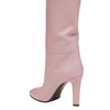 image:imageFSJ Women Over The Knee Boots Comfy Wrinkled Cutout High Chunky Heels Square Toe Fancy Pull On Office Shoe Size 415 USPink
