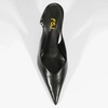 image:imageFSJ Women Pointed Toe Slingback Wedge Heel Pumps Adjustable Strap High Heels Office Wear Shoes Size 416 USBlack