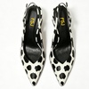 image:imageFSJ Women Pointed Toe Slingback Wedge Heel Pumps Adjustable Strap High Heels Office Wear Shoes Size 416 USCow Pattern