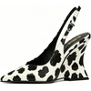 image:imageFSJ Women Pointed Toe Slingback Wedge Heel Pumps Adjustable Strap High Heels Office Wear Shoes Size 416 USCow Pattern