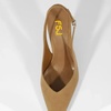 image:imageFSJ Women Pointed Toe Slingback Wedge Heel Pumps Adjustable Strap High Heels Office Wear Shoes Size 416 USTan Suede