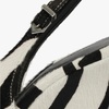 image:imageFSJ Women Pointed Toe Slingback Wedge Heel Pumps Adjustable Strap High Heels Office Wear Shoes Size 416 USWhite and Black Zebra Faux Fur