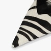 image:imageFSJ Women Pointed Toe Slingback Wedge Heel Pumps Adjustable Strap High Heels Office Wear Shoes Size 416 USWhite and Black Zebra Faux Fur