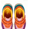 image:imageFSJ Women Round Toe Sneaker Stiletto High Heels Breathable Mesh Dual HookampLoop Comfort Pumps Size 416 USPink and Orange
