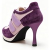 image:imageFSJ Women Round Toe Sneaker Stiletto High Heels Breathable Mesh Dual HookampLoop Comfort Pumps Size 416 USPurple