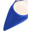 image:imageFSJ Womens Pointed Toe Slingback Rhinestone PumpsBlue Velvet