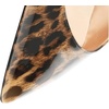 image:imageFSJ Womens Pointed Toe Slingback Rhinestone PumpsLeopard Black
