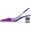 image:imageFSJ Womens Pointed Toe Slingback Rhinestone PumpsPurplegradient