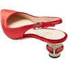 image:imageFSJ Womens Pointed Toe Slingback Rhinestone PumpsRed Velvet