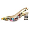 image:imageFSJ Womens Pointed Toe Slingback Rhinestone PumpsSweet Heart