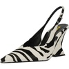 White and Black Zebra Faux Fur
