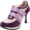 image:imageFSJ Women Round Toe Sneaker Stiletto High Heels Breathable Mesh Dual HookampLoop Comfort Pumps Size 416 USPurple
