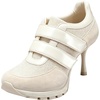 image:imageFSJ Women Round Toe Sneaker Stiletto High Heels Breathable Mesh Dual HookampLoop Comfort Pumps Size 416 USWhite
