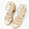 image:imageFSJ Women Open Toe Shell Beaded Strap Platform Espadrille Sandals Raffia Chunky Block Heel LaceUp Beach Vacation Shoes Size 416 USWhite