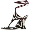 image:imageFSJ Women Open Toe Wedge Heel Thong Sandals LaceUp Wrapped Heeled Flip Flops Comfortable Summer Dress Shoes Size 416 USZebra Print