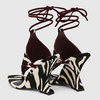 image:imageFSJ Women Open Toe Wedge Heel Thong Sandals LaceUp Wrapped Heeled Flip Flops Comfortable Summer Dress Shoes Size 416 USZebra Print