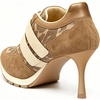 image:imageFSJ Women Round Toe Sneaker Stiletto High Heels Breathable Mesh Dual HookampLoop Comfort Pumps Size 416 USBrown  Beige Leopard Print