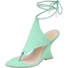 image:imageFSJ Women Open Toe Wedge Heel Thong Sandals LaceUp Wrapped Heeled Flip Flops Comfortable Summer Dress Shoes Size 416 USMint Green