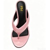 image:imageFSJ Women Round Open Toe Thong Stiletto Mule Sandals High Heel Slip On Flip Flops Comfortable Summer Wedding Evening Shoes Size 416 USPink