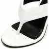 image:imageFSJ Women Round Open Toe Thong Stiletto Mule Sandals High Heel Slip On Flip Flops Comfortable Summer Wedding Evening Shoes Size 416 USWhite