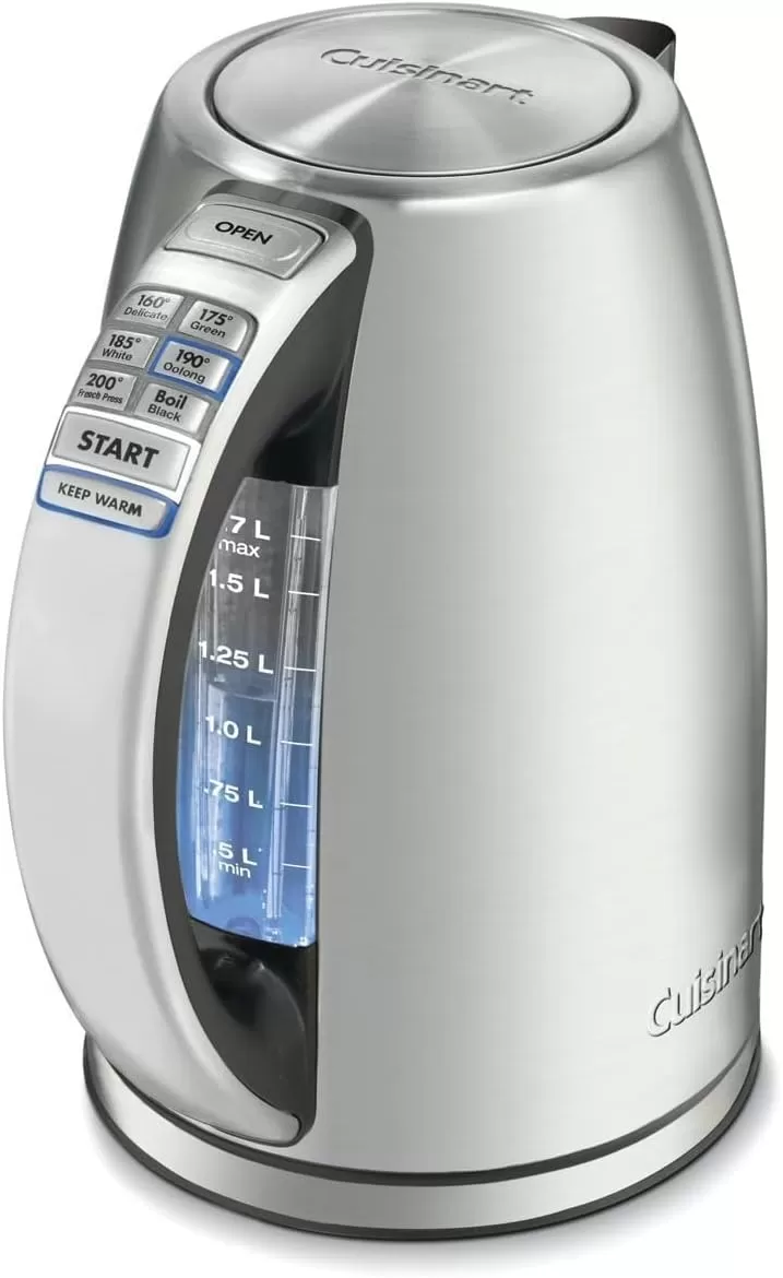 imageCuisinart 17Liter Stainless Steel Cordless Electric Kettle with 6 Preset TemperaturesStainless Steel