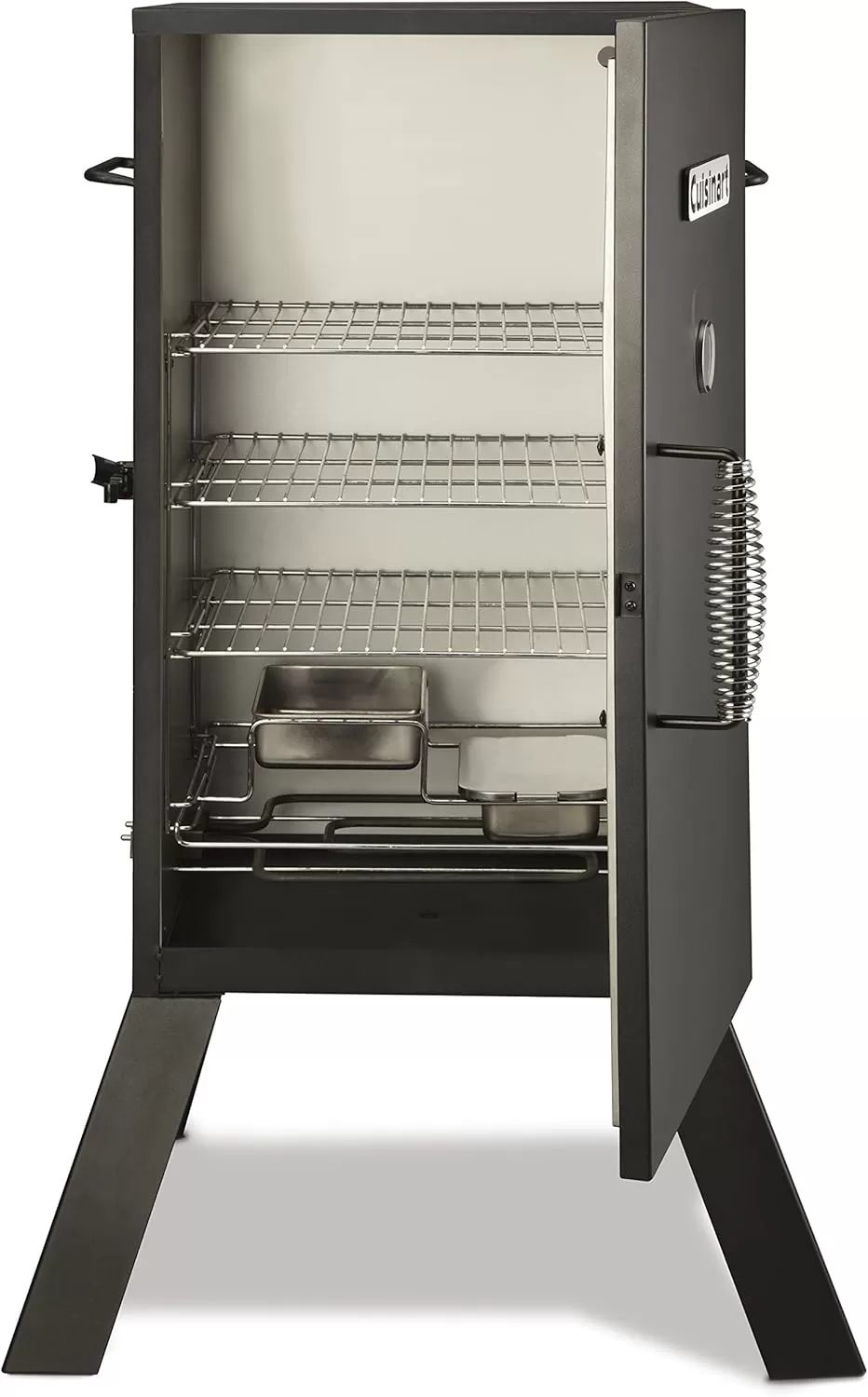 imageCuisinart 30quot Electric Smoker 3 Adjustable Racks Large Capacity BBQ Water ampamp Wood Trays for Smoked Meat Brisket Salmon ampamp Jerky Adjustable Temperature Control