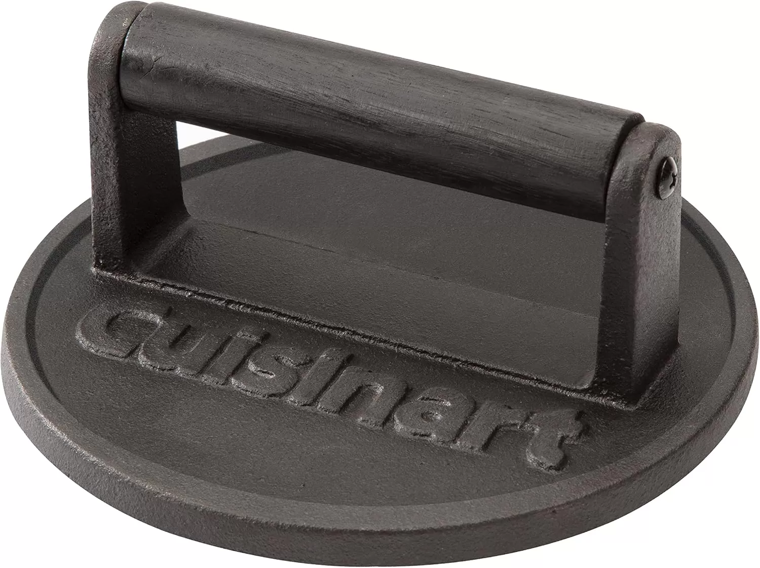 imageCuisinart 65quot Cast Iron Smashed Burger Press Juicy ampamp Crispy Burgers for BBQs CookoutsSmashed Burger Press  Cast iron