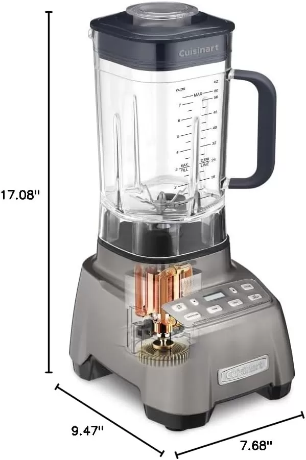 imageCuisinart Blender forShakes Smoothies ampamp More 35 Peak Hurricane Pro Blender Gunmetal CBT2000Gun Metal