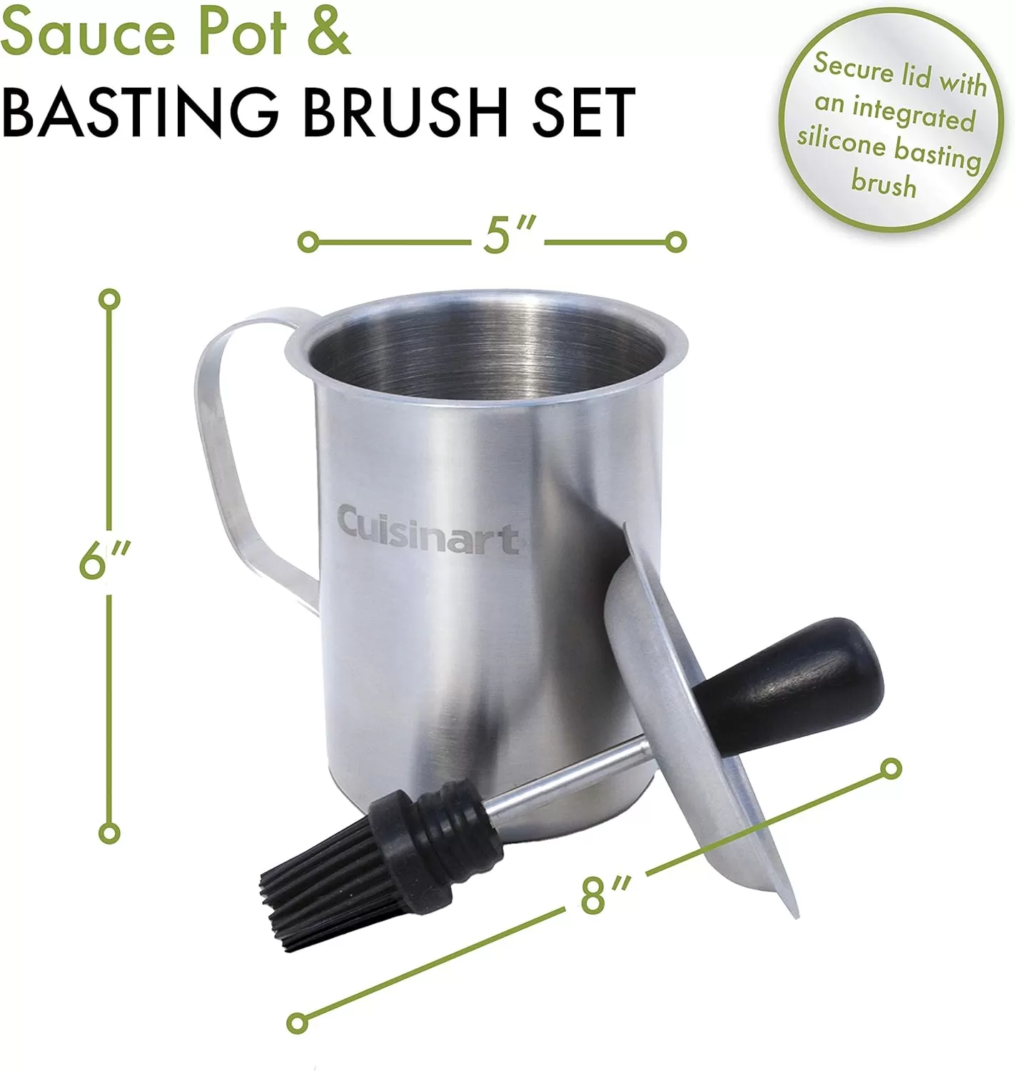 imageCuisinart CBP116 Sauce Pot and Basting Brush SetSauce Pot and Basting Brush Set