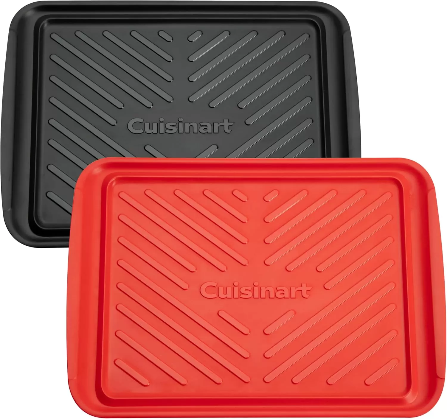 imageCuisinart CPK200 Grilling Prep and Serve Trays Black and Red Large 17 x 10 5Medium  17 x 105