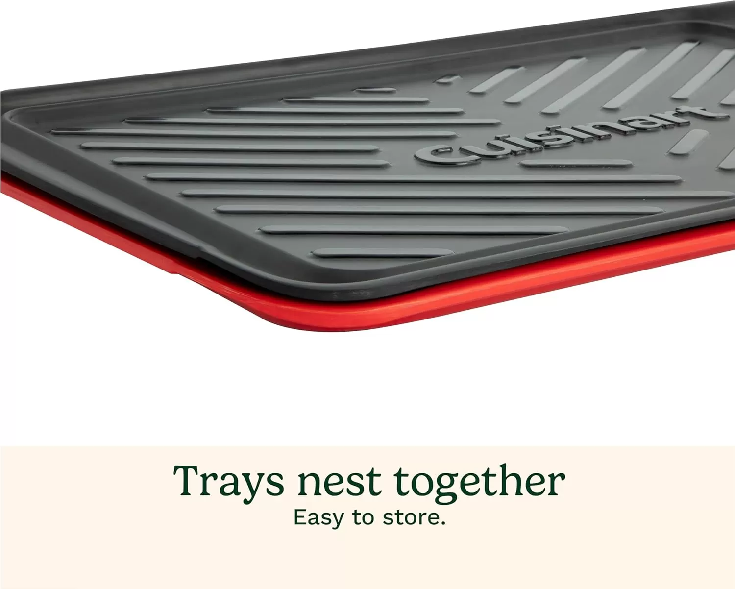 imageCuisinart CPK200 Grilling Prep and Serve Trays Black and Red Large 17 x 10 5Medium  17 x 105