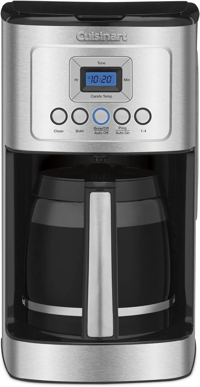 imageCuisinart Coffee Maker 14Cup Glass Carafe Fully Automatic for Brew Strength Control ampamp 14 Cup Setting Stainless Steel DCC3200P114 Cup Stainless Steel