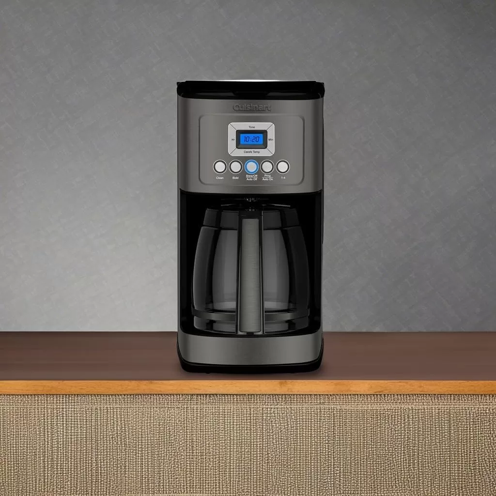 imageCuisinart Coffee Maker 14Cup Glass Carafe Fully Automatic for Brew Strength Control ampamp 14 Cup Setting Stainless Steel DCC3200P1Black Stainless Steel