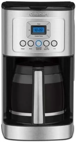 imageCuisinart Coffee Maker 14Cup Glass Carafe Fully Automatic for Brew Strength Control ampamp 14 Cup Setting Stainless Steel DCC3200P1BlackSilver