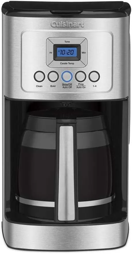 imageCuisinart Coffee Maker 14Cup Glass Carafe Fully Automatic for Brew Strength Control ampamp 14 Cup Setting Stainless Steel DCC3200P1BlackSilver