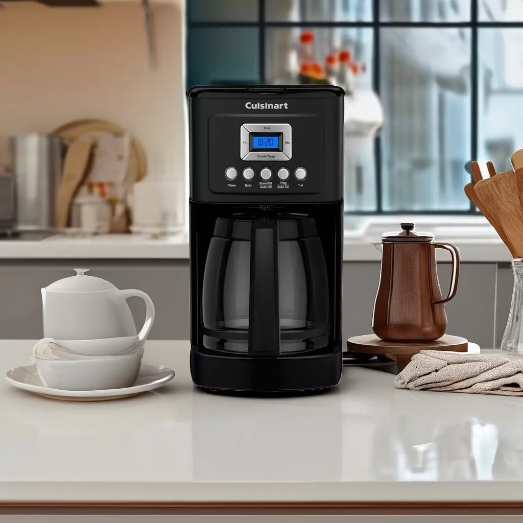 imageCuisinart Coffee Maker 14Cup Glass Carafe Fully Automatic for Brew Strength Control ampamp 14 Cup Setting Stainless Steel DCC3200P1Matte Black