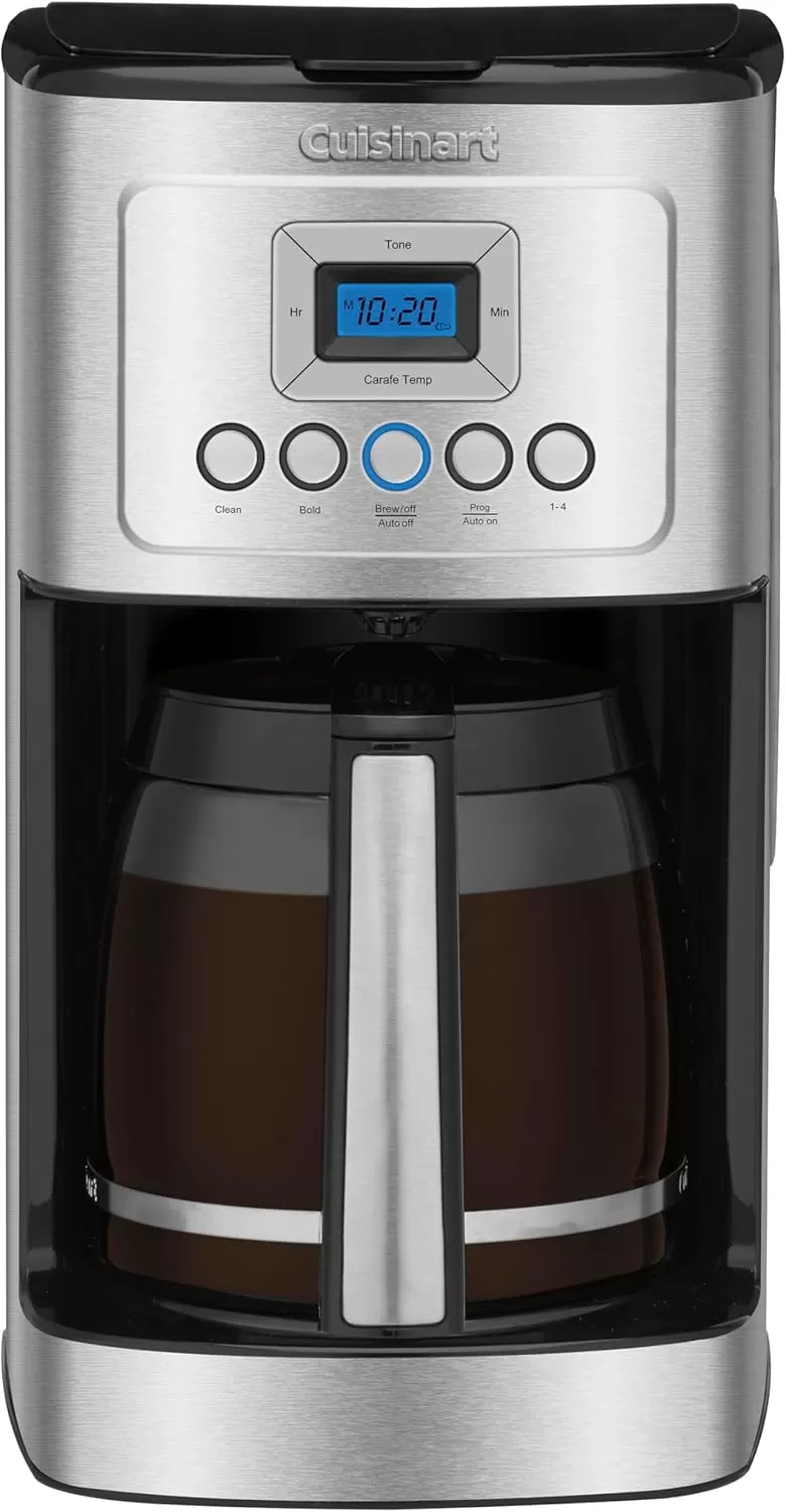 imageCuisinart Coffee Maker 14Cup Glass Carafe Fully Automatic for Brew Strength Control ampamp 14 Cup Setting Stainless Steel DCC3200P1Stainless Steel