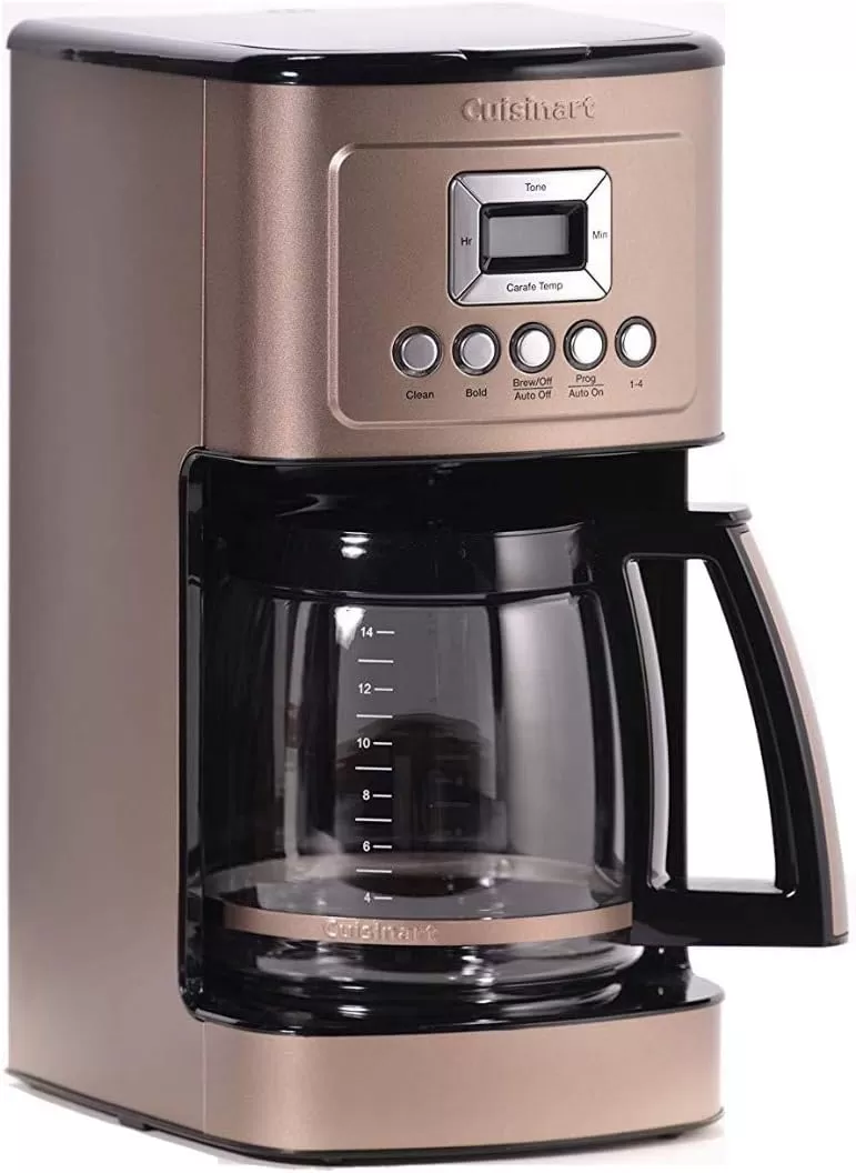 imageCuisinart Coffee Maker 14Cup Glass Carafe Fully Automatic for Brew Strength Control ampamp 14 Cup Setting Stainless Steel DCC3200P1Umber