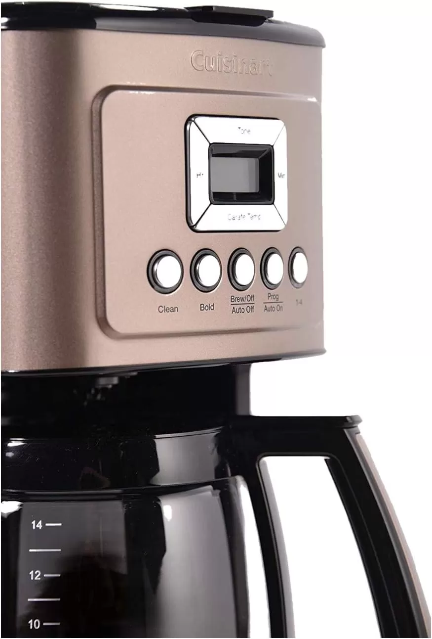 imageCuisinart Coffee Maker 14Cup Glass Carafe Fully Automatic for Brew Strength Control ampamp 14 Cup Setting Stainless Steel DCC3200P1Umber