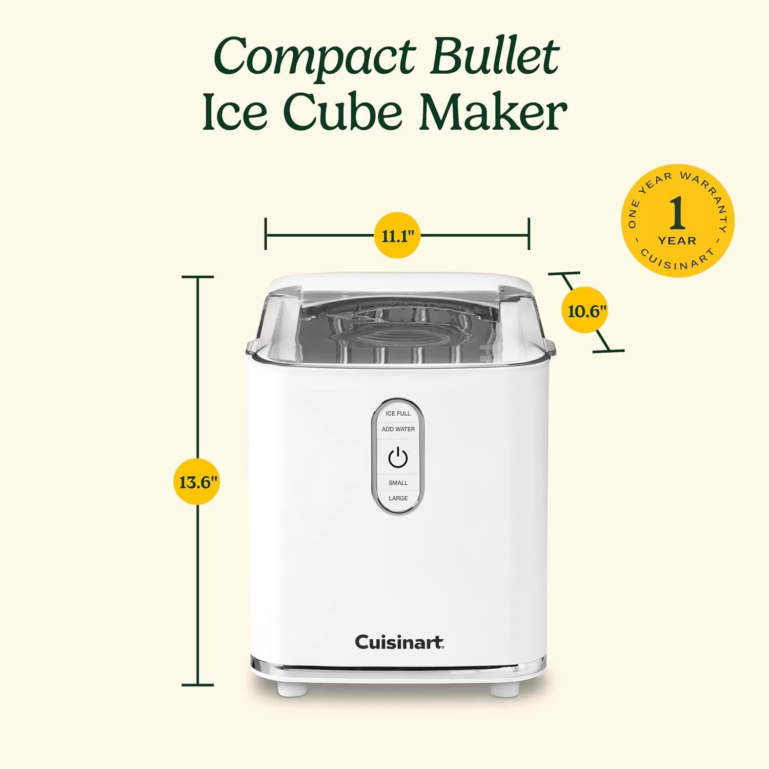 imageCuisinart Compact Bullet Ice Cube Maker IMC2
